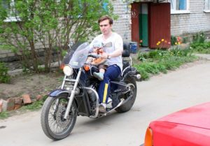 Подрастающий байкер.